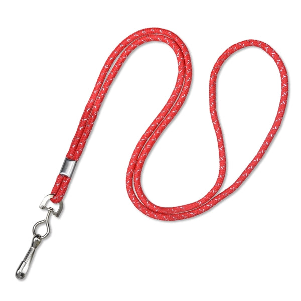 1/8" Blank Metallic Non-Breakaway Lanyards with Swivel Hook