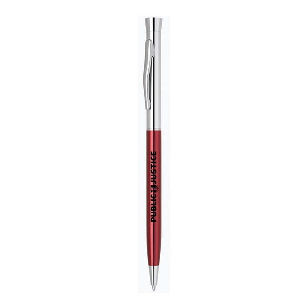 Slim Metal Twist Action Ballpoint Pen