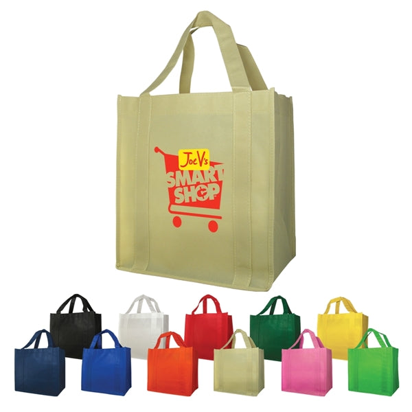 Shopping Tote Bag Non-Woven (12"W x 13"H x 8"D)