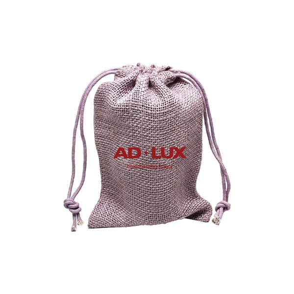 Medium Natural Jute Drawstring Bag