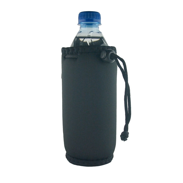 Bottle Can Coolie With Drawstring and Clip
