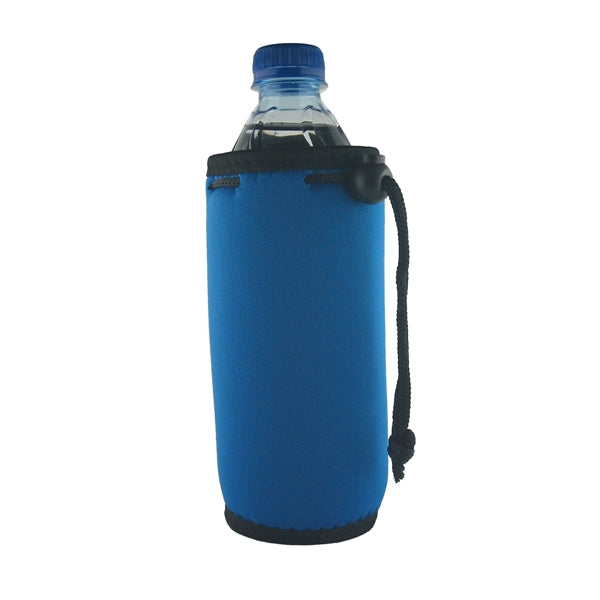 Bottle Can Coolie With Drawstring and Clip