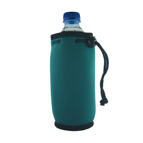 Bottle Can Coolie With Drawstring and Clip