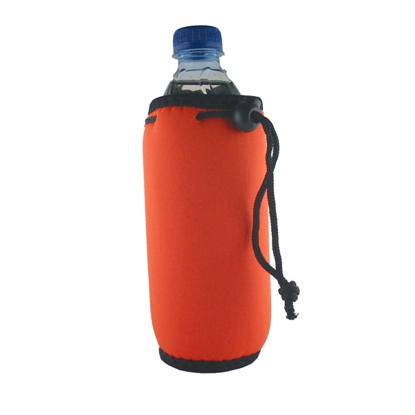 Bottle Can Coolie With Drawstring and Clip