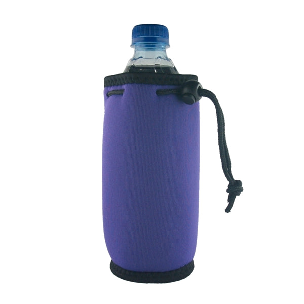 Bottle Can Coolie With Drawstring and Clip