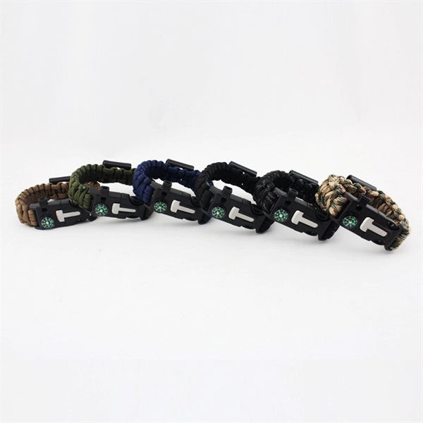 Outdoor Survival Bracelet With Bottle Opener