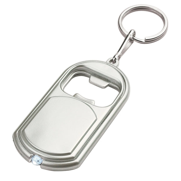 LED Light Keychain With Bottle Opener