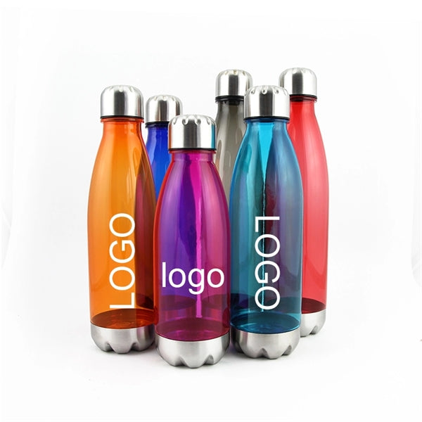 16oz flask coka bottle shape BPA Free plastic water bottle
