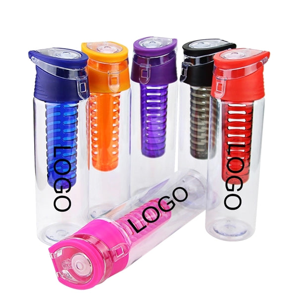 24 Oz Fruit Infused Water Bottle For Juice, Iced Tea