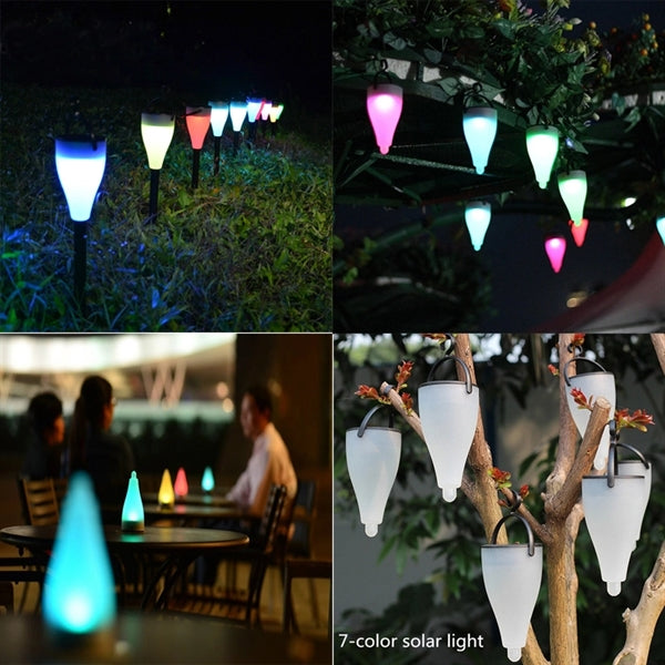 Dual-function garden solar energy stake night light