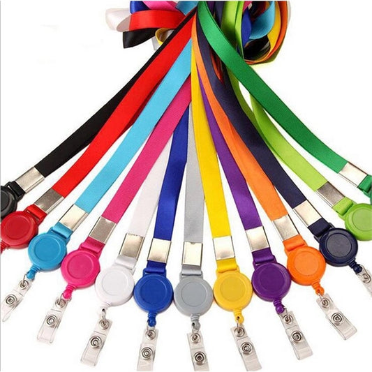 Badge Lanyard with Retractable Belt Clip