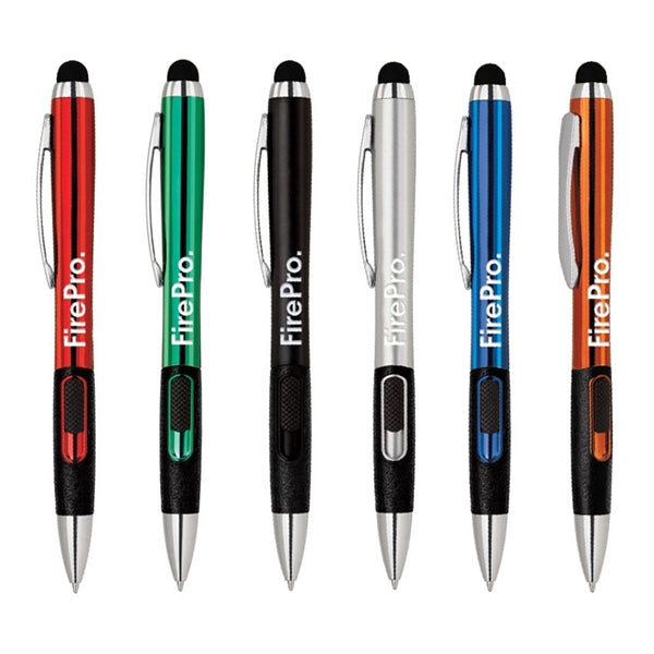 Light up Logo L.e.d. Ballpoint Pen W/ Stylus