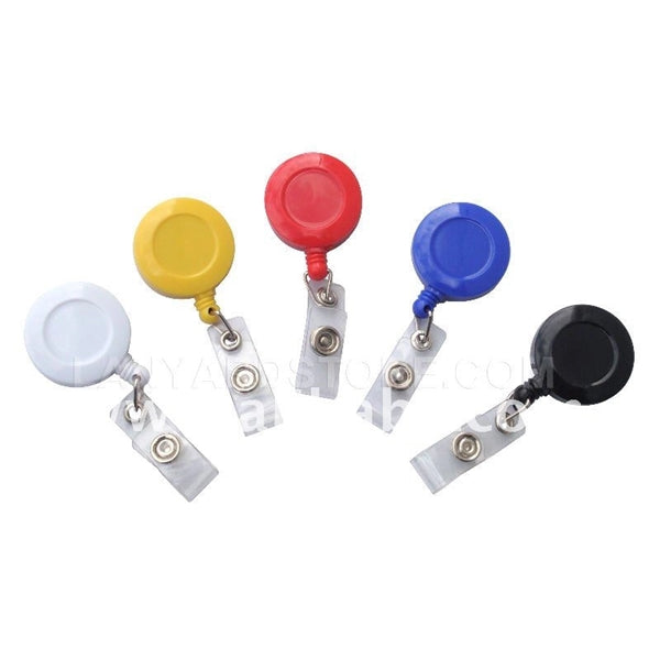Round badge retractable reels