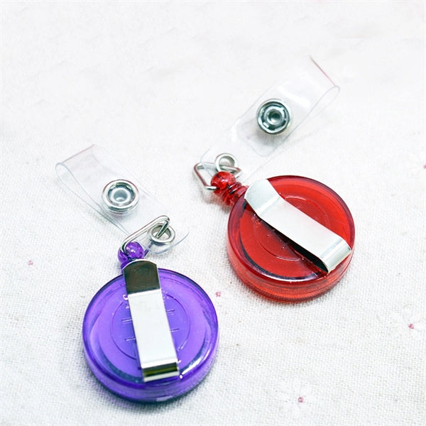 Round badge retractable reels