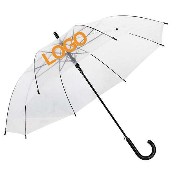 Auto Open Straight Clear Rain Umbrella
