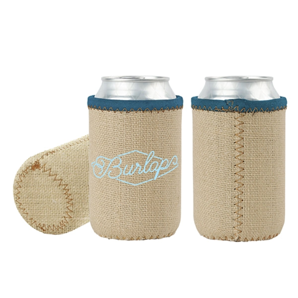 Liam Burlap Neoprene Can Insulator