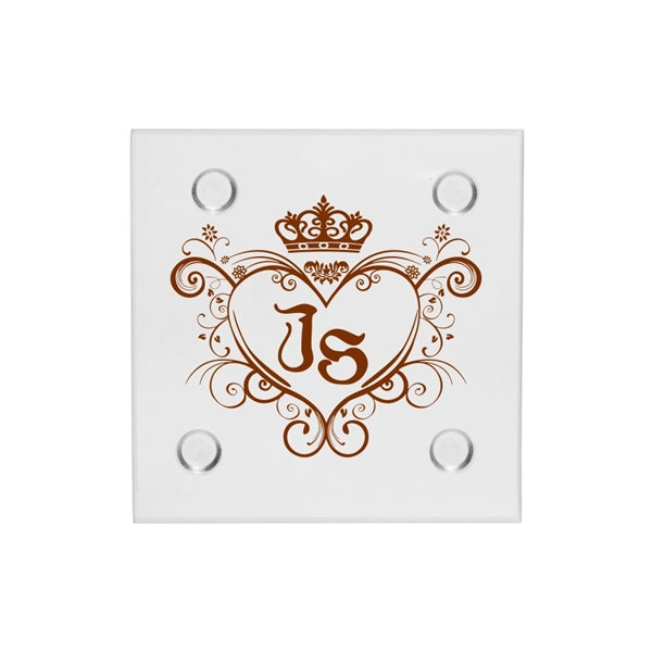 4" Square Glass Coaster