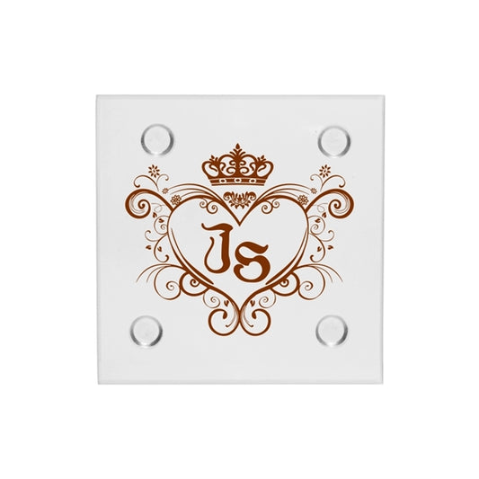 4" Square Glass Coaster