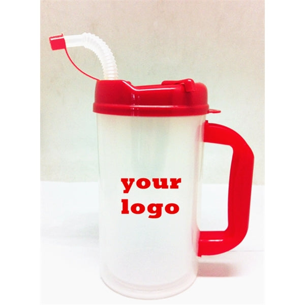 Plastic Double Wall Insulated Mug