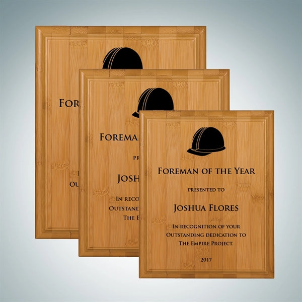 Genuine Bamboo Plaque - Large