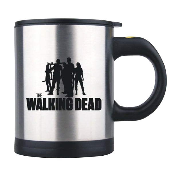 Self-Stirring Stainless Steel Coffee Mug