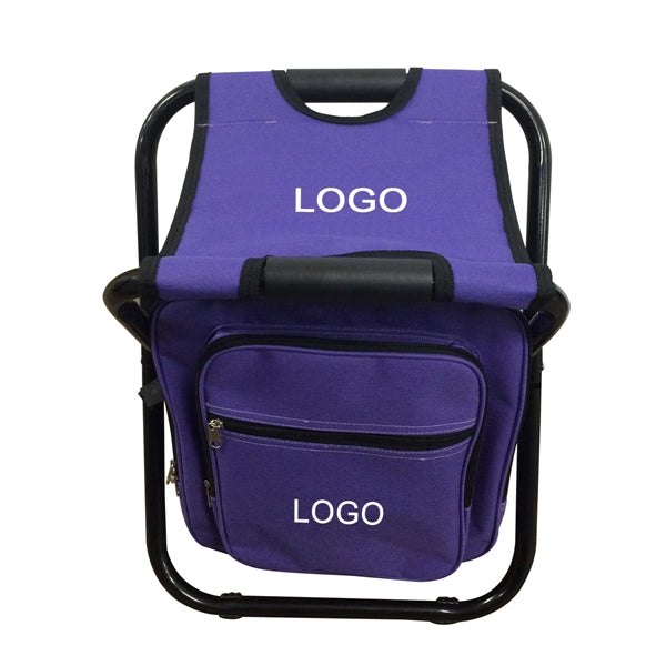 Outdoor Foldable Backpack Chair with Cooler Bag