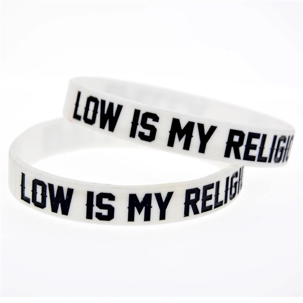 Debossed Silicone Bracelet with Color Filled