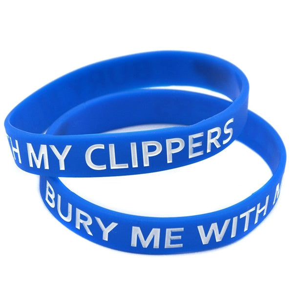 Debossed Silicone Bracelet with Color Filled