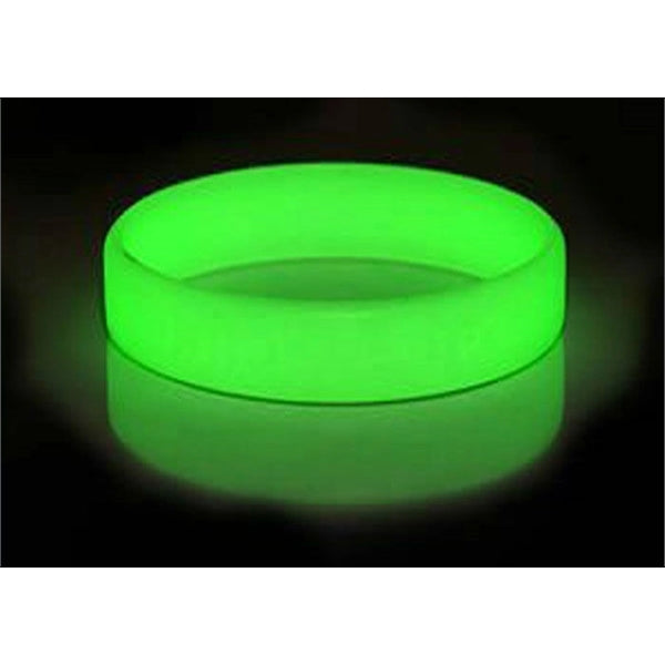 Glow in the Dark Debossed Silicone Bracelet/ Wristband