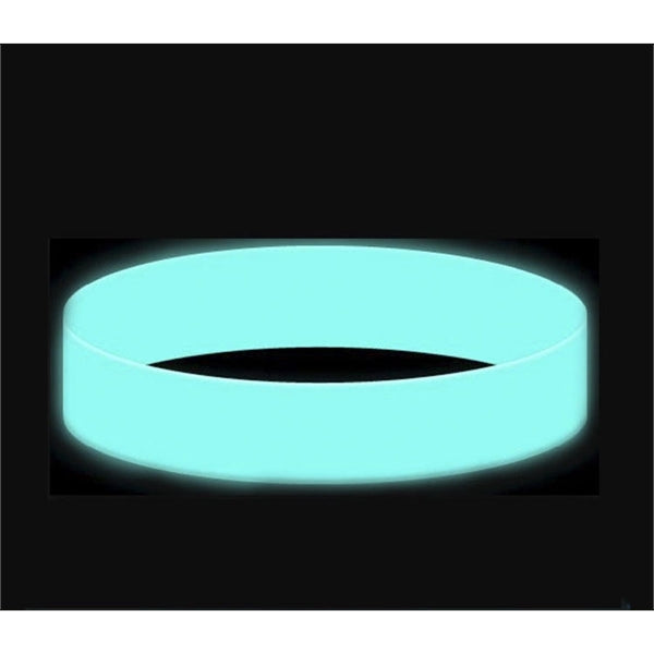 Glow in the Dark Embossed Silicone Bracelet/ Wristband