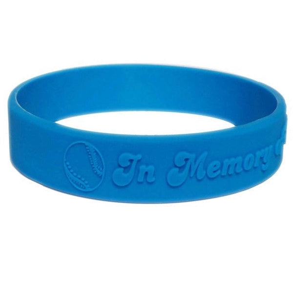 Debossed Silicone Bracelet with Color Filled