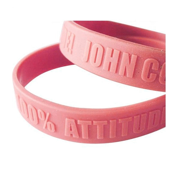Debossed Silicone Bracelet with Color Filled