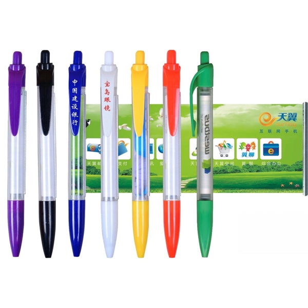 Air freight free click action banner pen-solid