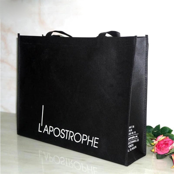 Non-Woven Grocery Tote Bag (13 3/4" W x 11 3/4" H x 4" D)