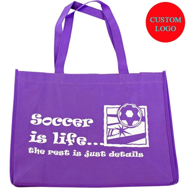 Non-Woven Grocery Tote Bag (13 3/4" W x 11 3/4" H x 4" D)