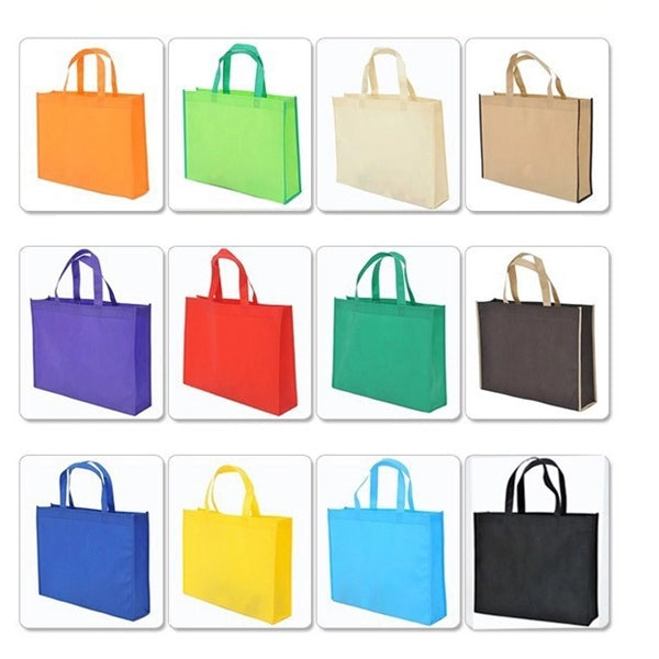 Non-Woven Grocery Tote Bag (13 3/4" W x 11 3/4" H x 4" D)