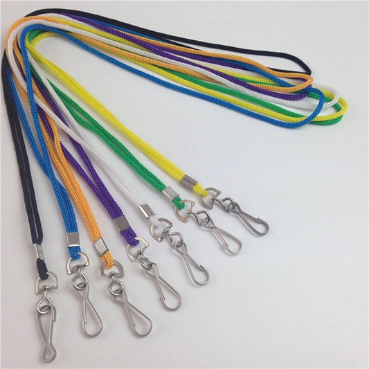 1800d braided polyester lanyard with swivel clamp
