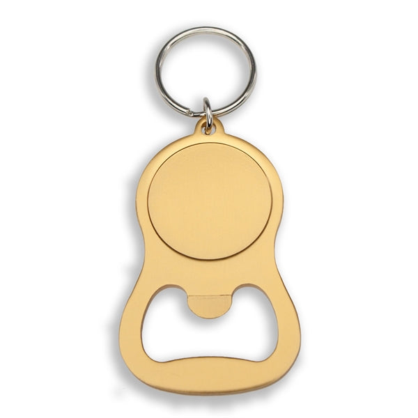 Colorful Aluminum Bottle Opener w/ Key Ring