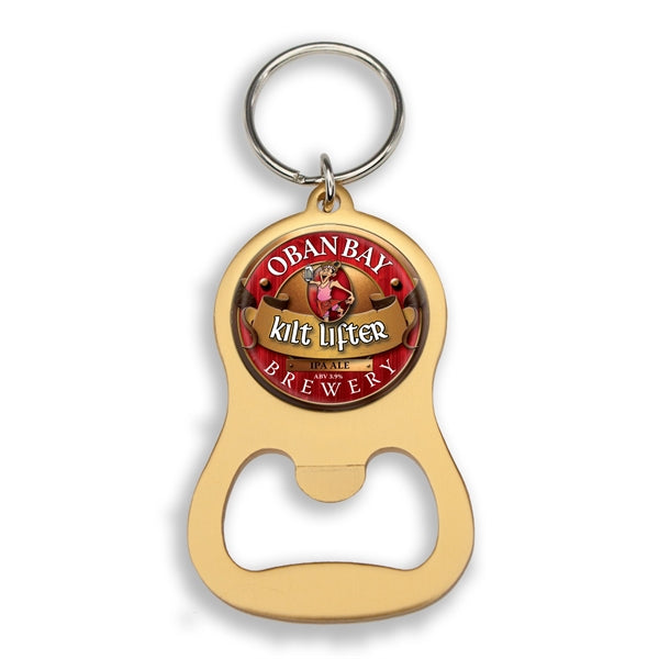 Colorful Aluminum Bottle Opener w/ Key Ring