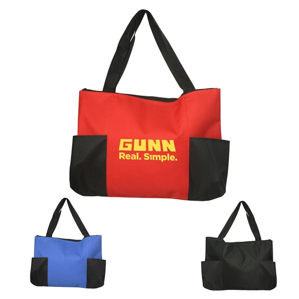 Zippered Meeting Tote 19"W x 14"H