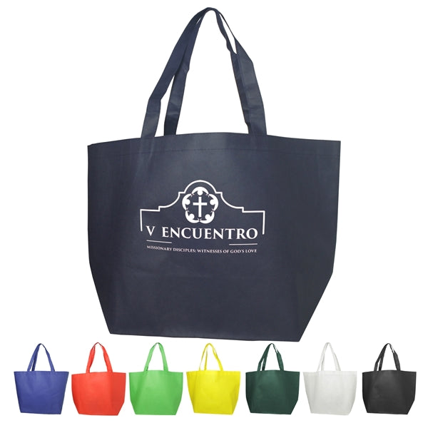 Non-Woven Shopping Tote 20"Wx13"Hx8"D