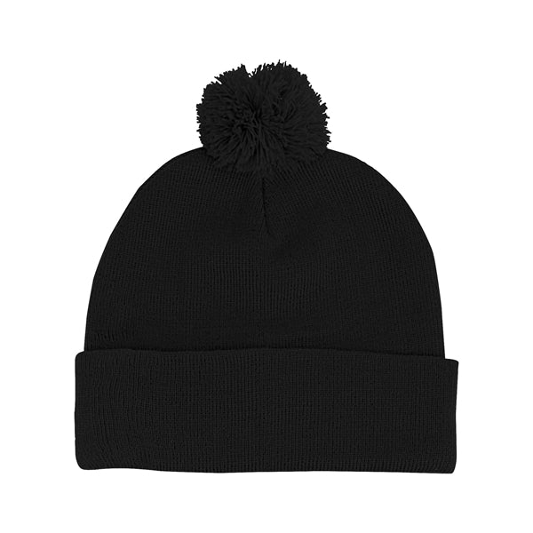 Pom Beanie With Cuff