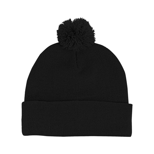 Pom Beanie With Cuff