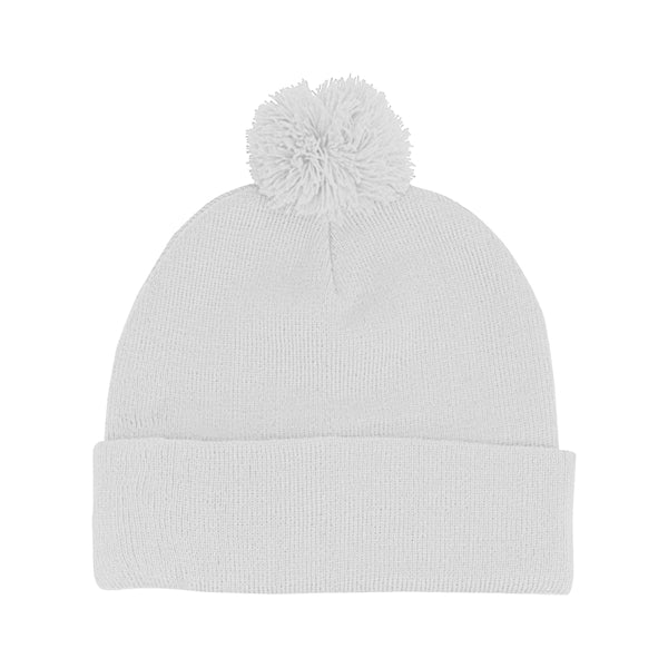Pom Beanie With Cuff