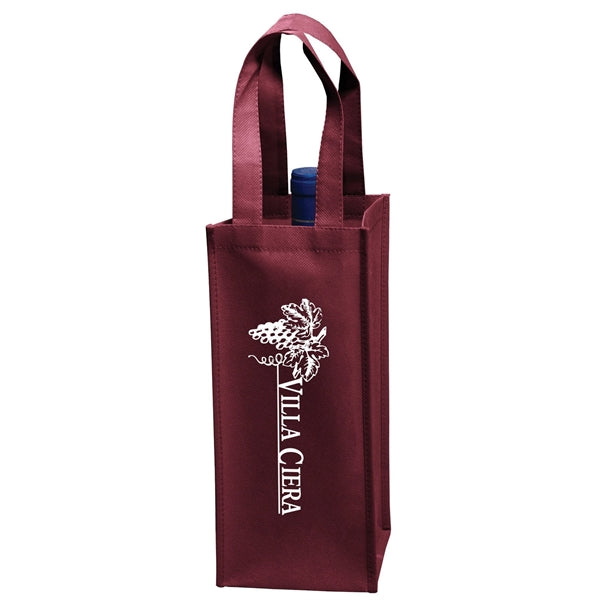 1 Bottle Non-woven Wine Tote Bag - (5"W x 12"H x 5"D)