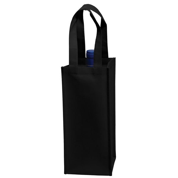1 Bottle Non-woven Wine Tote Bag - (5"W x 12"H x 5"D)