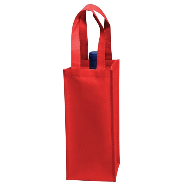1 Bottle Non-woven Wine Tote Bag - (5"W x 12"H x 5"D)