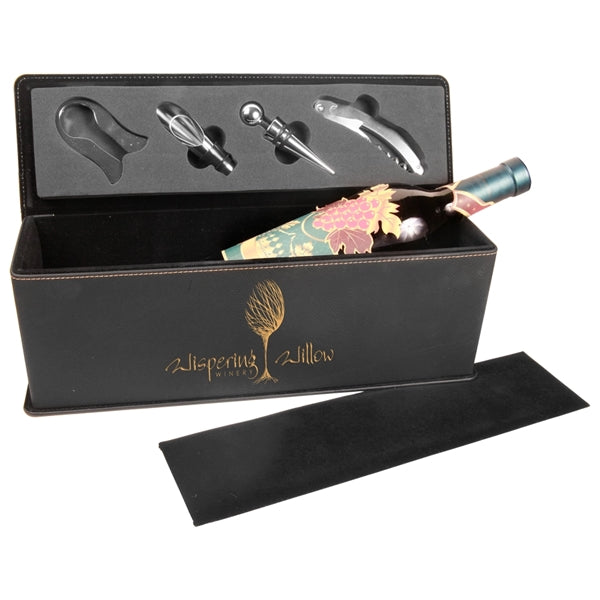 Lane Leatherette Wine Box & Tools