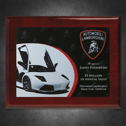 Aberdeen Rosewood Plaque with Sublimated Plate