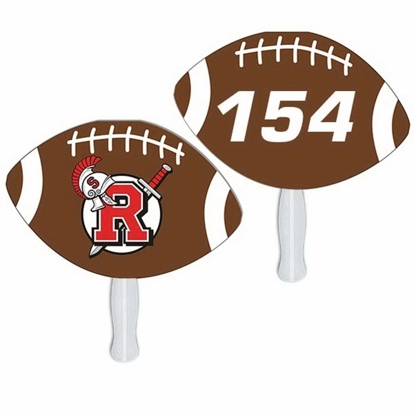 Football Auction Sandwiched Hand Fan Full Color